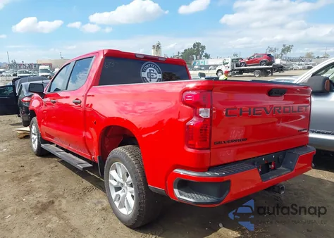 2024 Chevrolet Silverado 1500 2Wd Short Bed Custom из США, поврежденный, VIN 1GCPABEK5RZ337290
